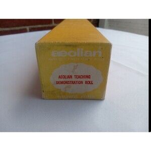 5/$25 Aeolian Teaching Demonstration Roll Instruction Sheet Piano Roll